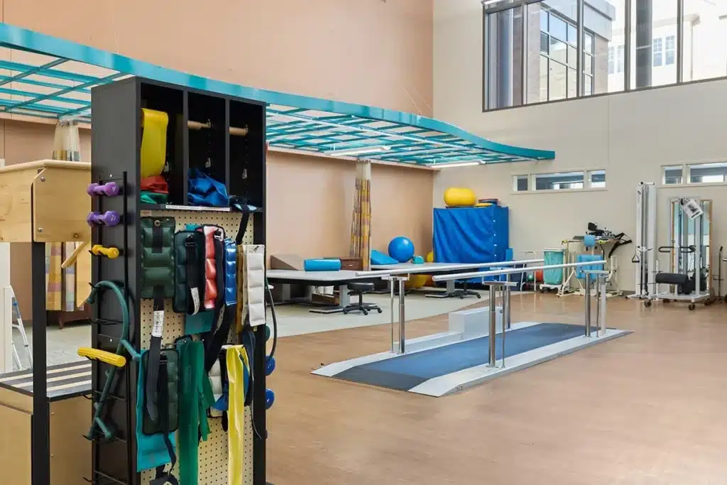 rehabilitation room in lutheran home